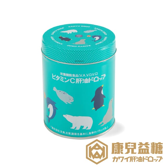 KAWAI 河合 【日本康兒益糖KC】日本原裝進口 兒童肝油 維生素A+D+C(300粒裝-香橙風味)