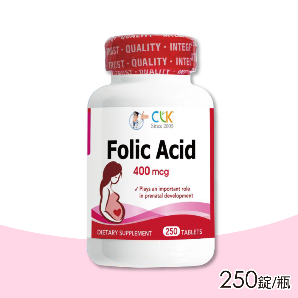 CLK 健生 舒孕葉酸 250錠/瓶