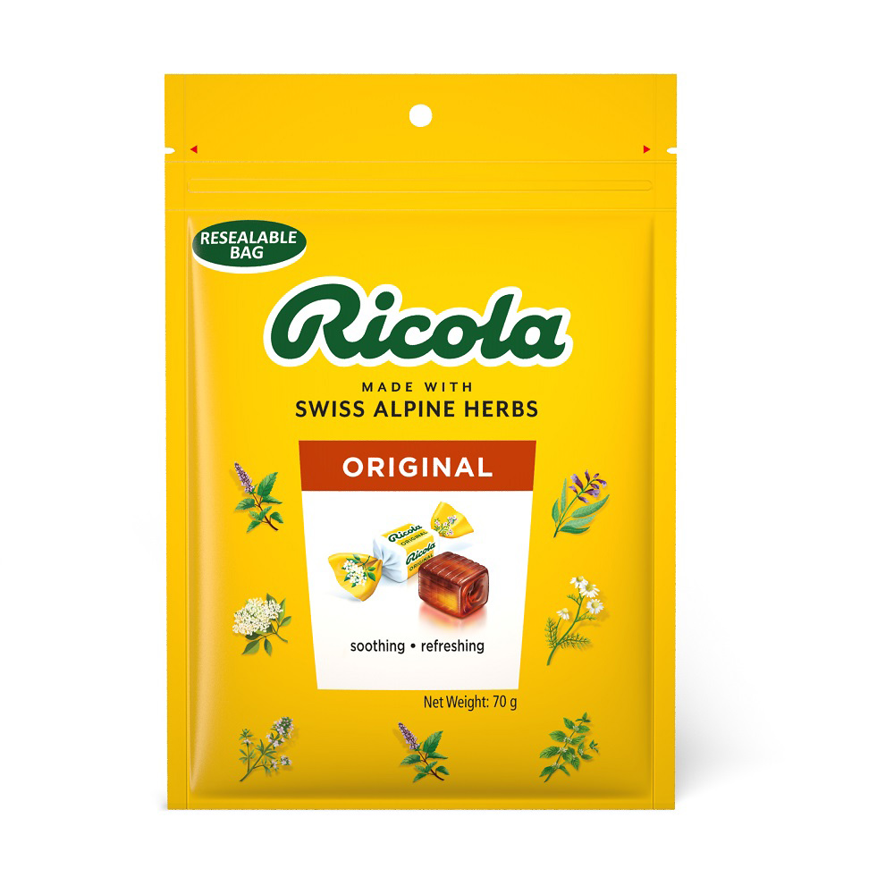RICOLA 利口樂 草本喉糖70g-原味
