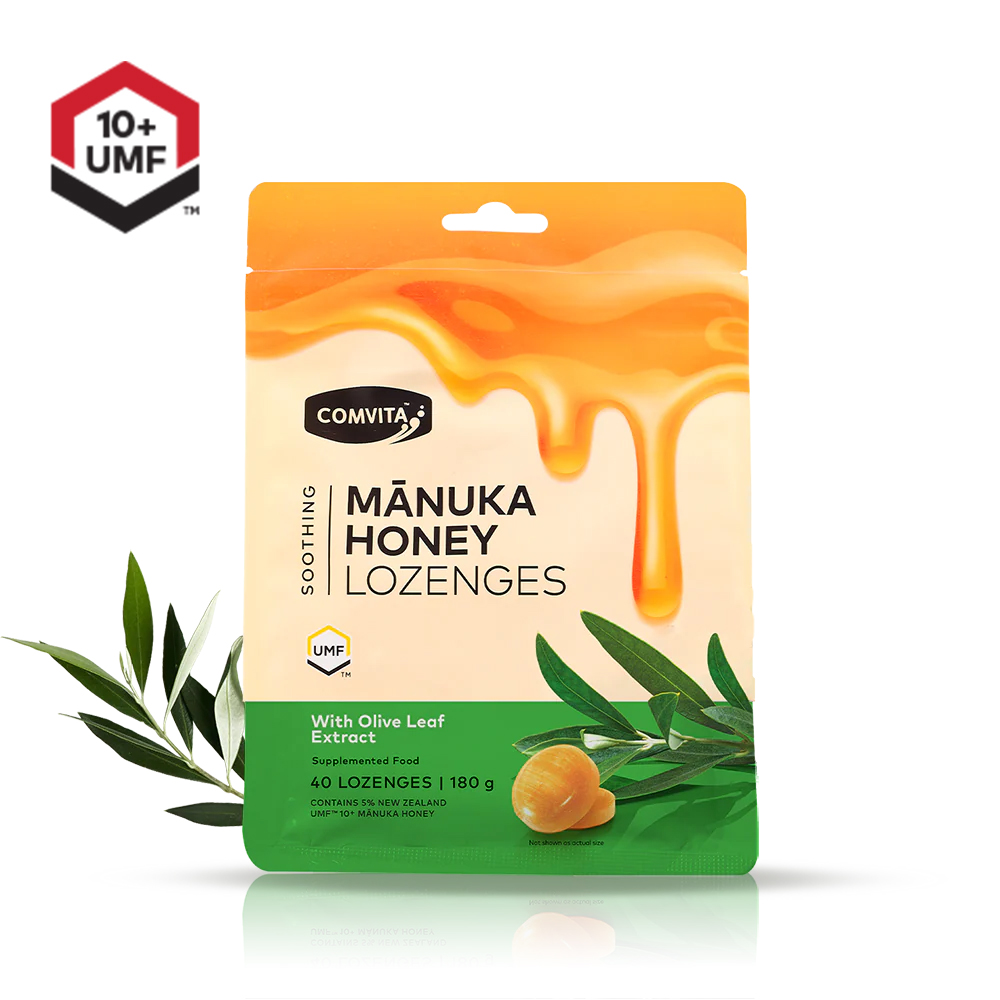 Comvita 康維他 麥蘆卡蜂蜜潤喉糖(橄欖葉)40粒