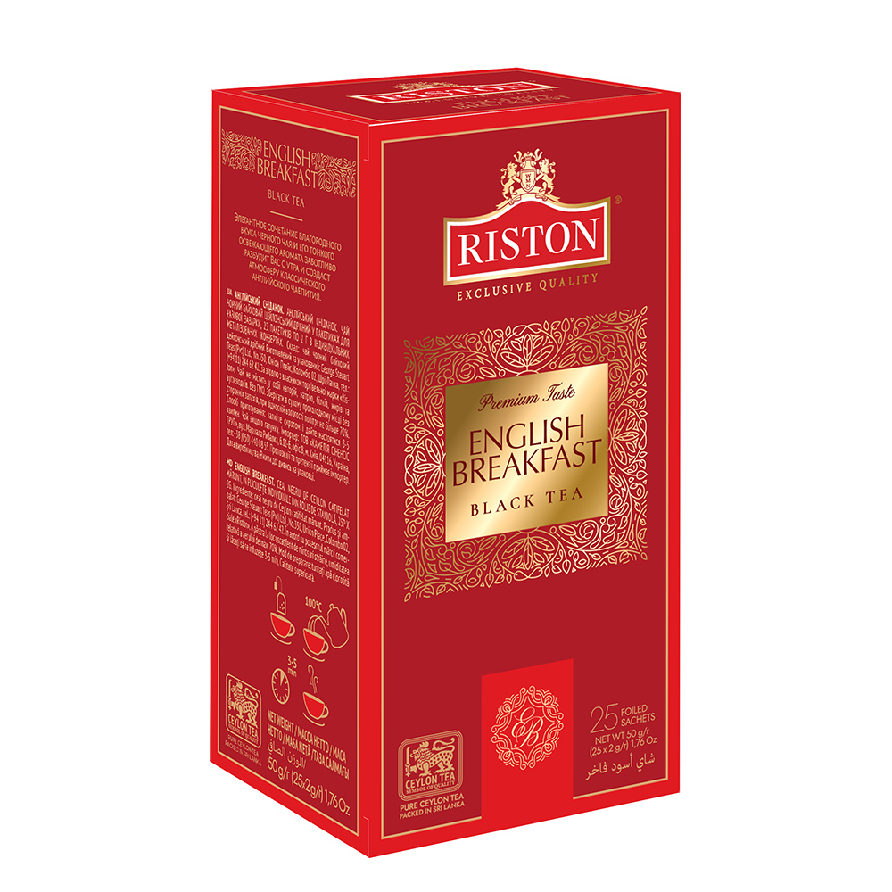 瑞斯頓Riston 英式早餐茶2g*25入
