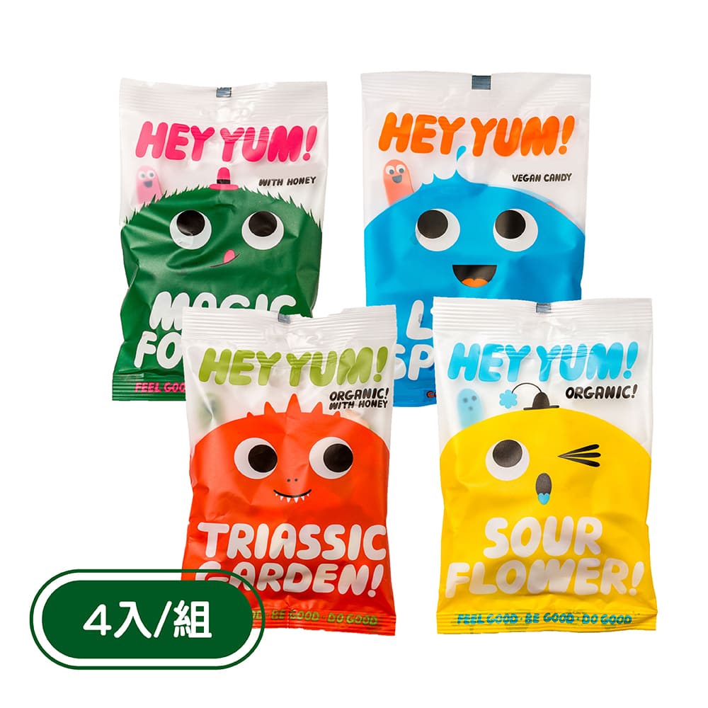 PALIER | Hey Yum | 丹麥無麩質綜合水果軟糖 4入《酸水果 / 優格 / 水果蜂蜜 / 莓果 口味任選》