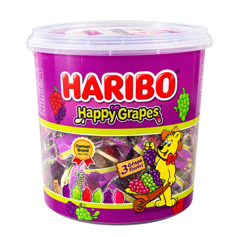 HARIBO 哈瑞寶 快樂葡萄風味Q軟糖分享包1000克