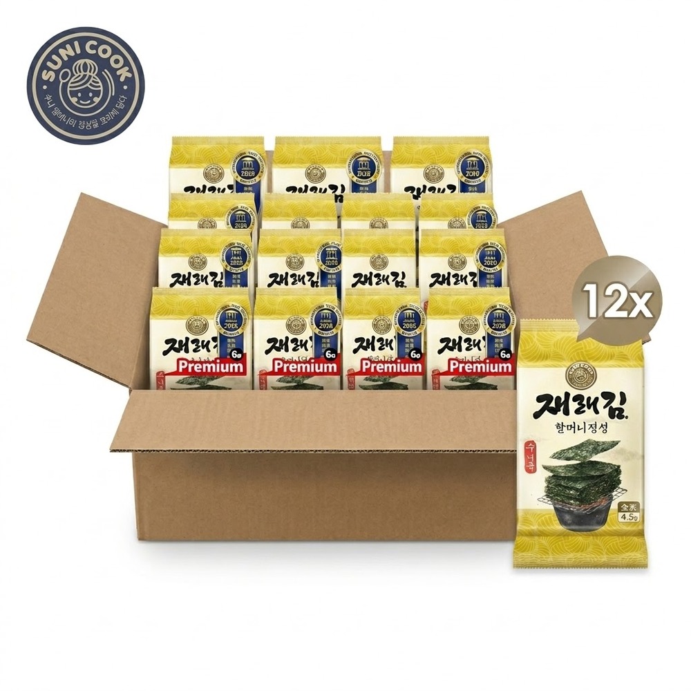【順伊奶奶】海苔-原味27g(4.5G*6包)x12(箱購)