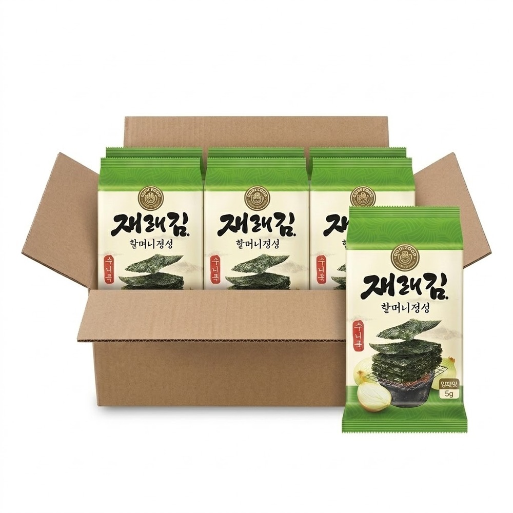 【順伊奶奶】海苔-洋蔥口味30G(5G*6包)x12(箱購)
