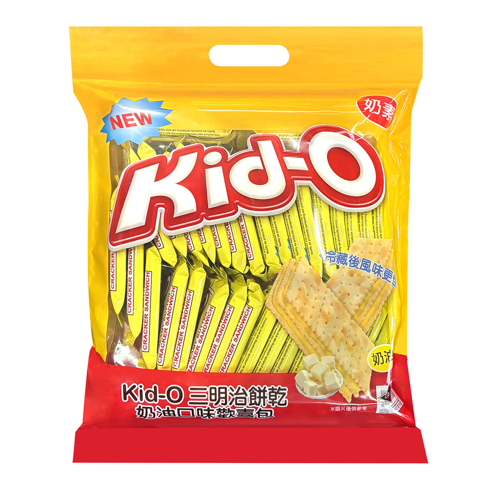 Kid O 三明治餅乾奶油口味歡喜包(612g) x4