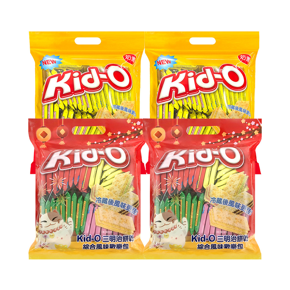 Kid O 三明治餅乾熱銷口味(612g)x4包