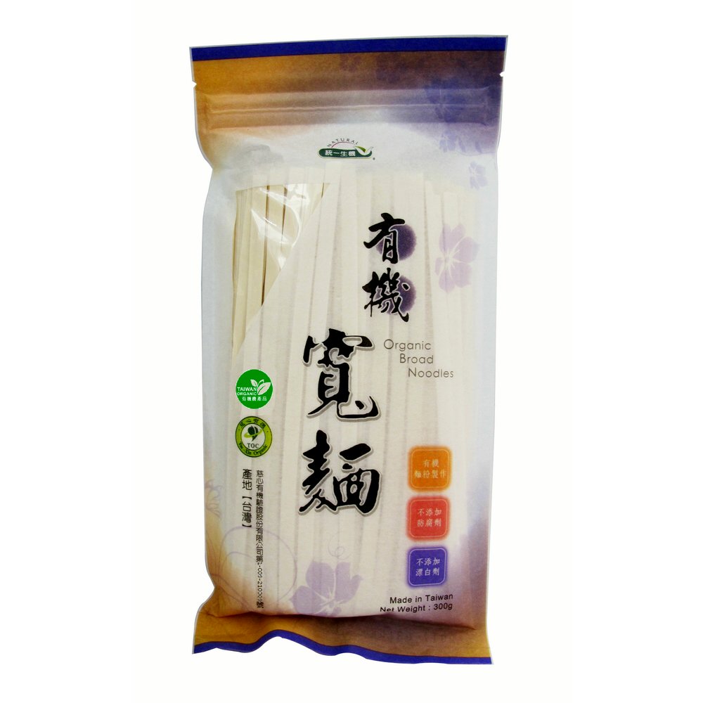 統一生機 有機寬麵(300g/包)