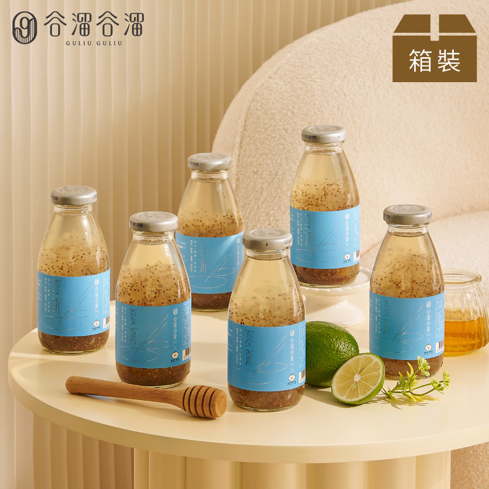 谷溜谷溜 夏雨(蜂蜜檸檬蘆薈奇亞籽)(無禮盒) 295ml*6瓶