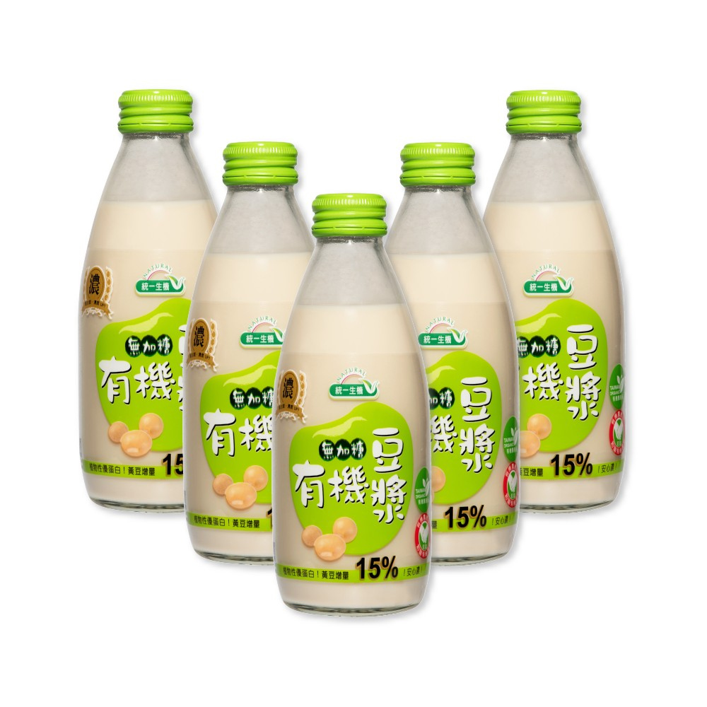 統一生機 有機無加糖豆漿(245mlx12瓶/箱)