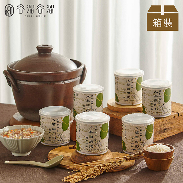 谷溜谷溜 這粥有禮人蔘雞肉粥(300g*6罐)
