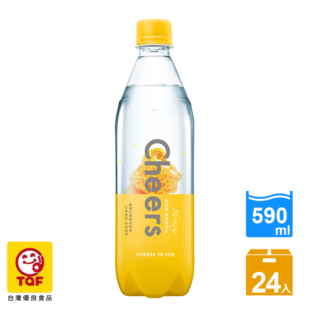 泰山Cheers Bee蜂蜜氣泡水 590ml(24入/箱)