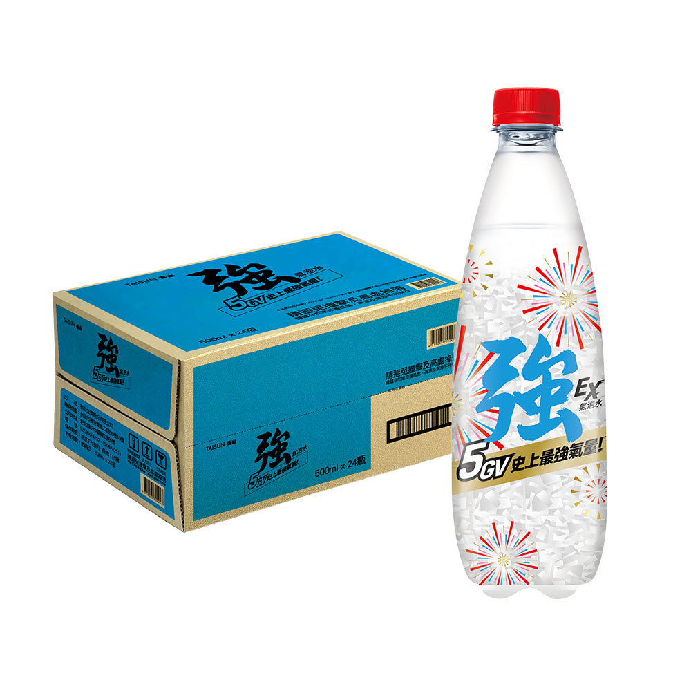 泰山 Cheers EX 強氣泡水 (500ml*24入/箱)