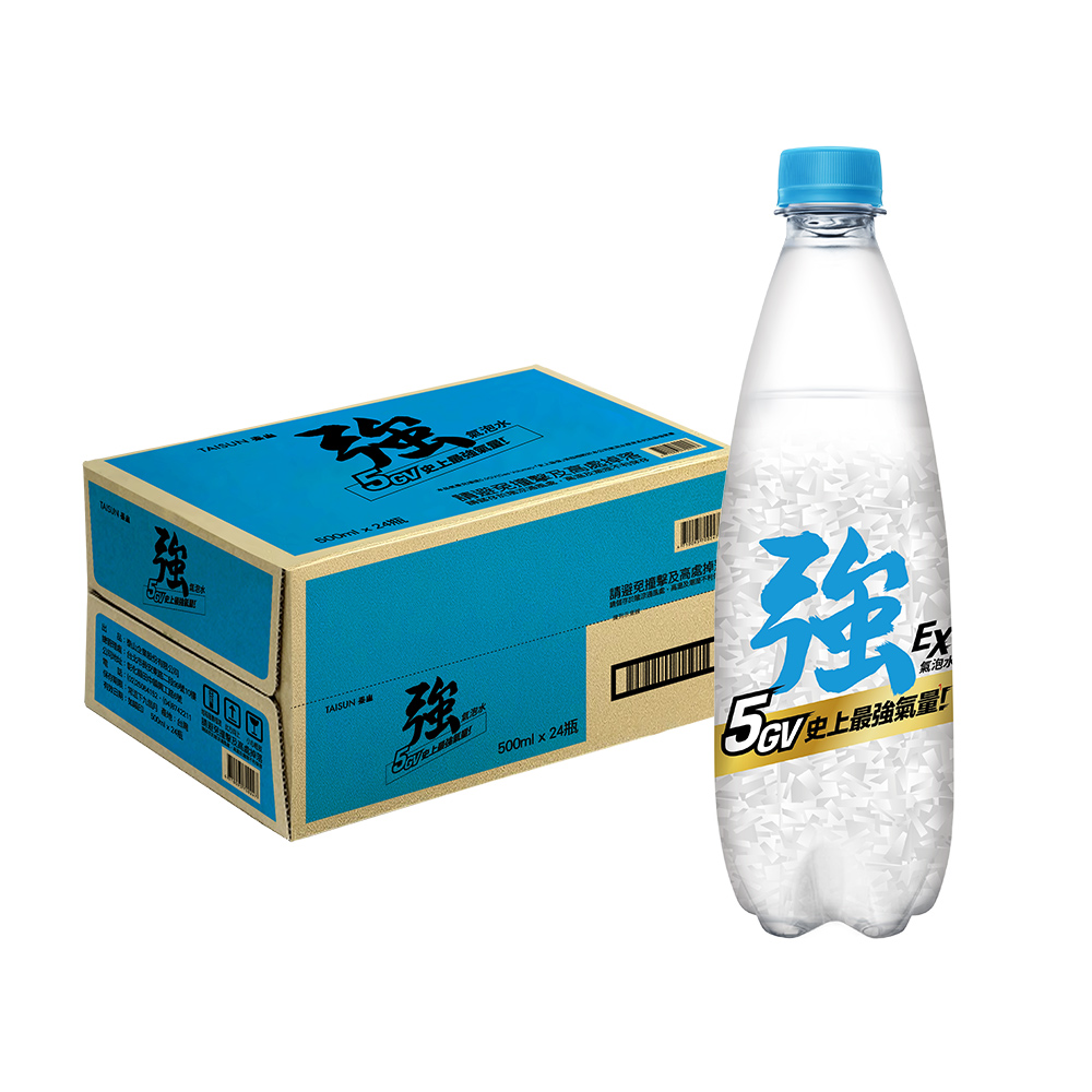 泰山 Cheers EX 強氣泡水 (500ml*24入/箱)