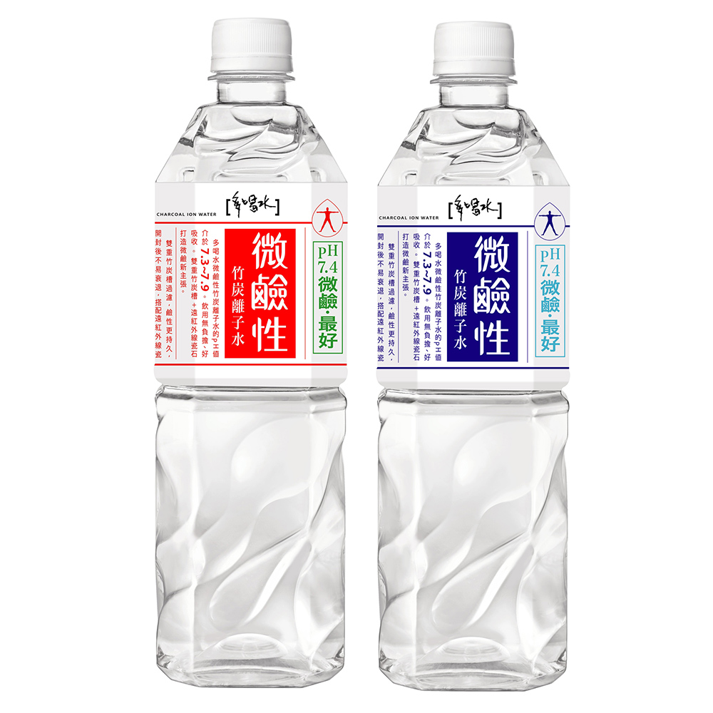 味丹 多喝水微鹼性竹炭離子水850ml(20瓶/箱)x2箱
