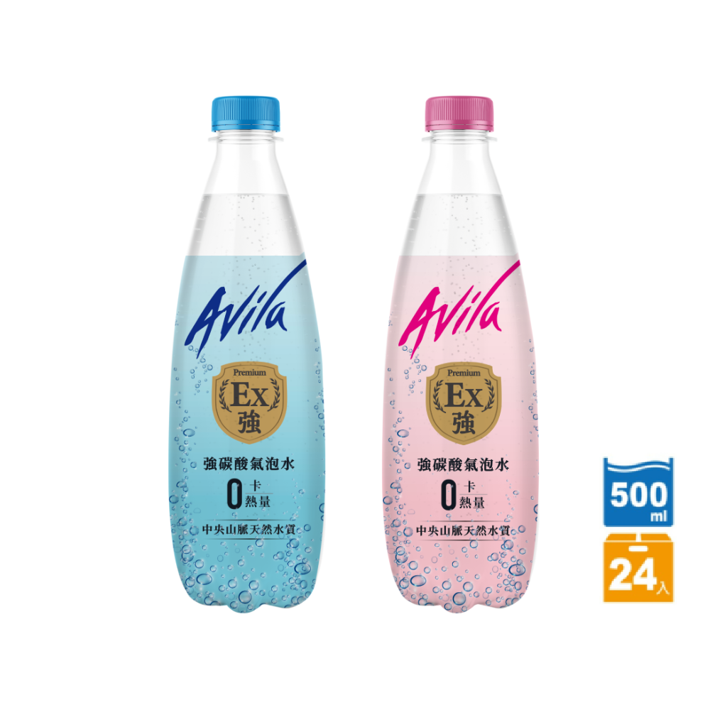 味全 Avila阿維拉 強碳酸氣泡水500ml(24入/箱)