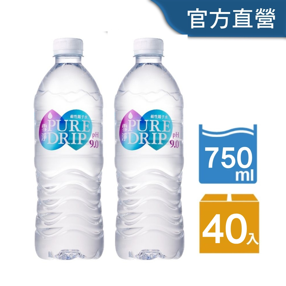 金車 雪淨鹼性離子水750ml-20罐/箱2箱