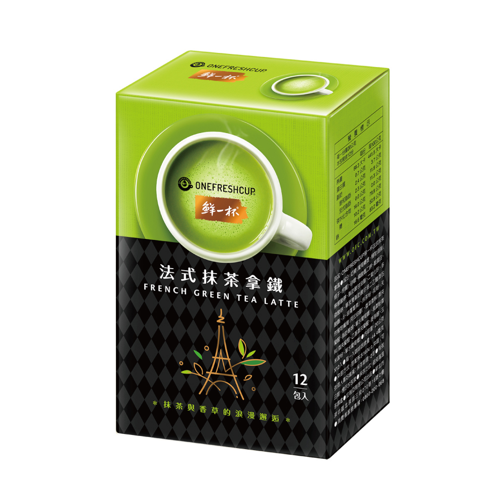 鮮一杯即溶系列-法式抹茶拿鐵（每盒12包*20g）