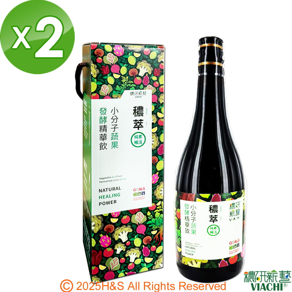 穠研薪藝 穠萃蔬果發酵飲(750ml/瓶 )2瓶組