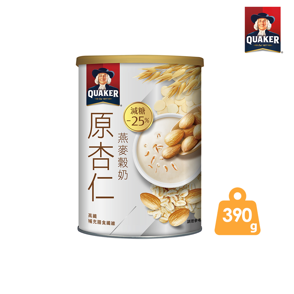 原杏仁燕麥榖奶390g/罐