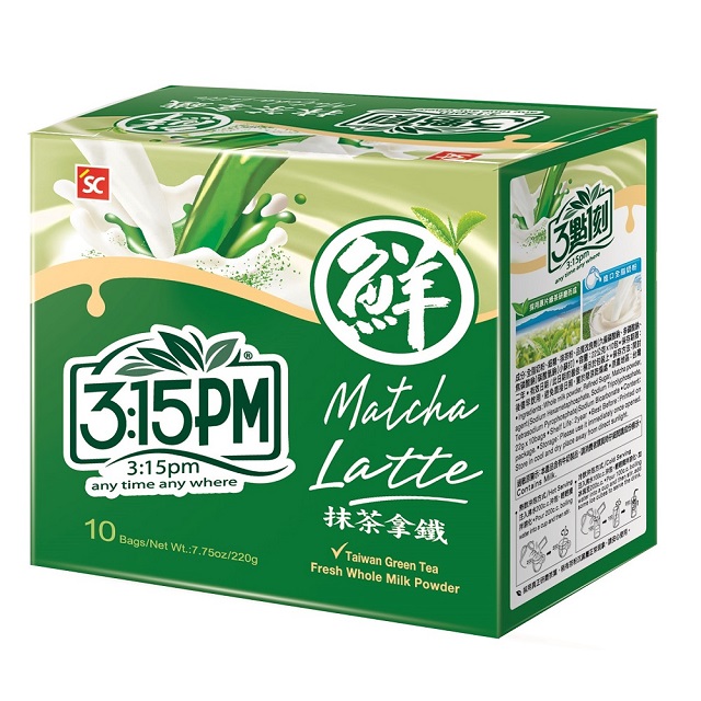【3點1刻】抹茶拿鐵 (22gx10包/盒)