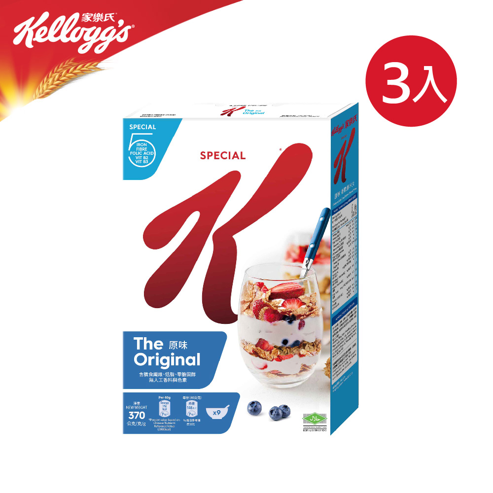 家樂氏 SPECIAL K香脆麥米片 370g*3入組