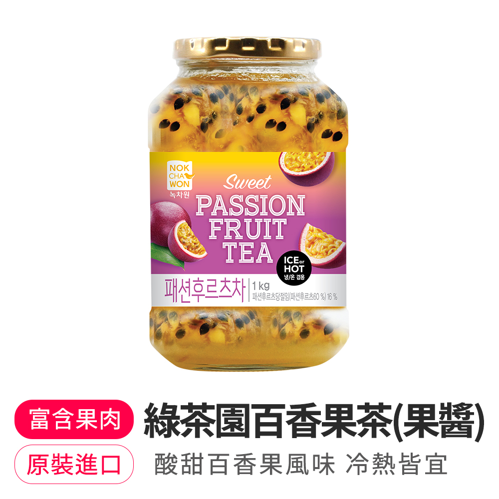 韓味不二 綠茶園百香果茶(果醬)1kg