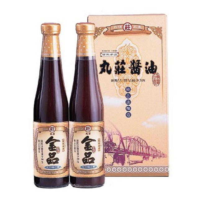 丸莊_金品黑豆蔭油禮盒3入組