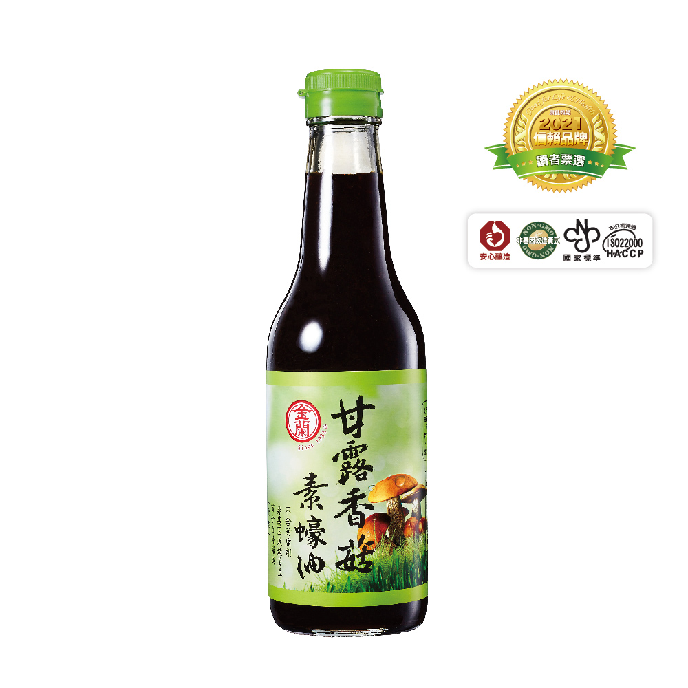 金蘭 甘露香菇素蠔油500ml x2入組