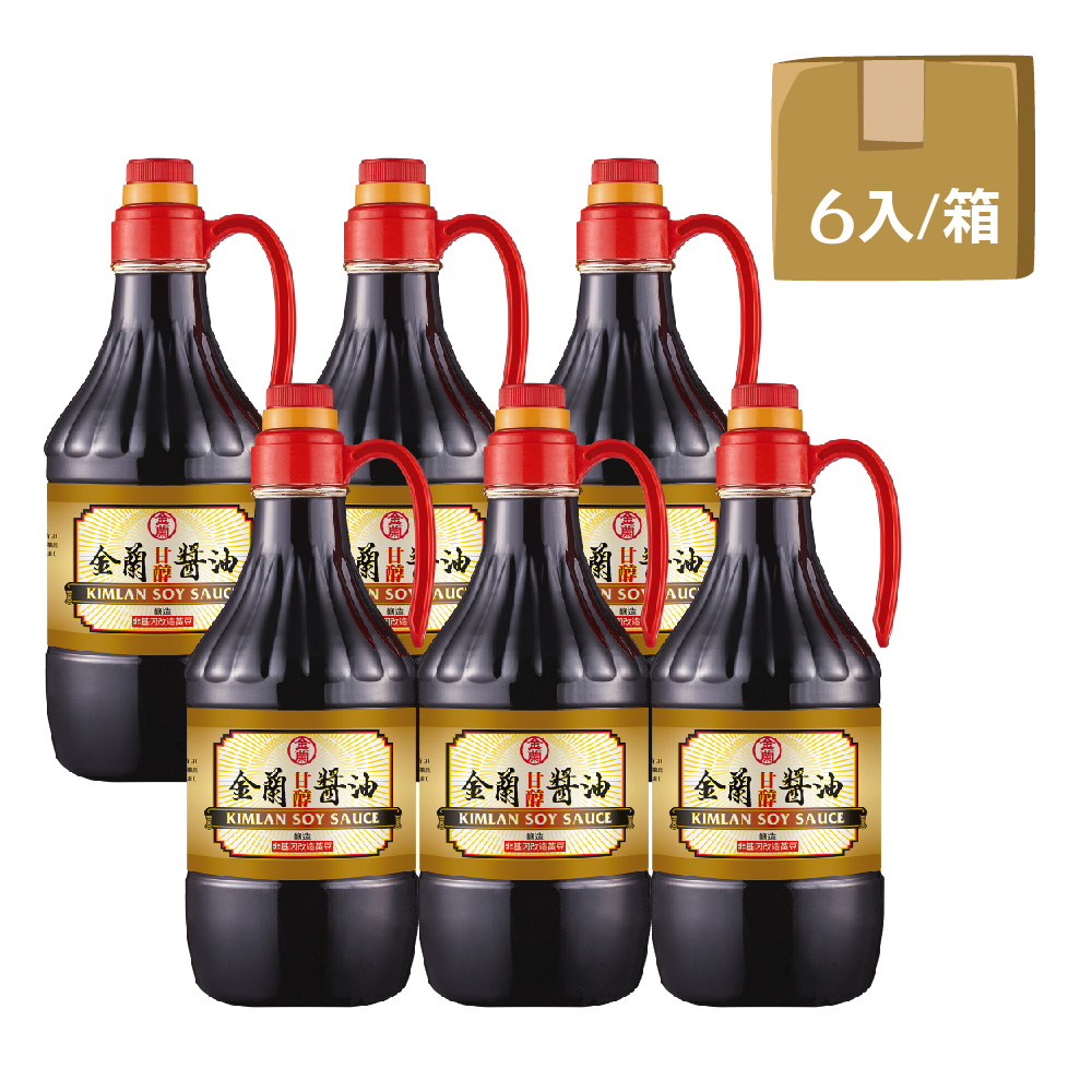 金蘭 甘醇醬油1500ml x6入/箱