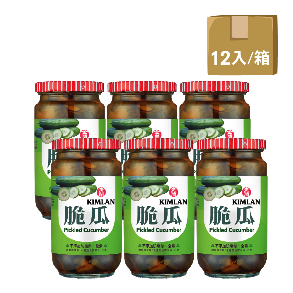 金蘭 脆瓜396g x12入/箱