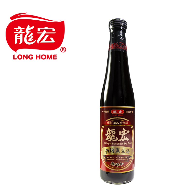 【龍宏】無糖黑豆油420ml 