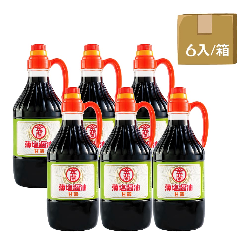 金蘭 甘醇薄鹽醬油1500ml 非基改