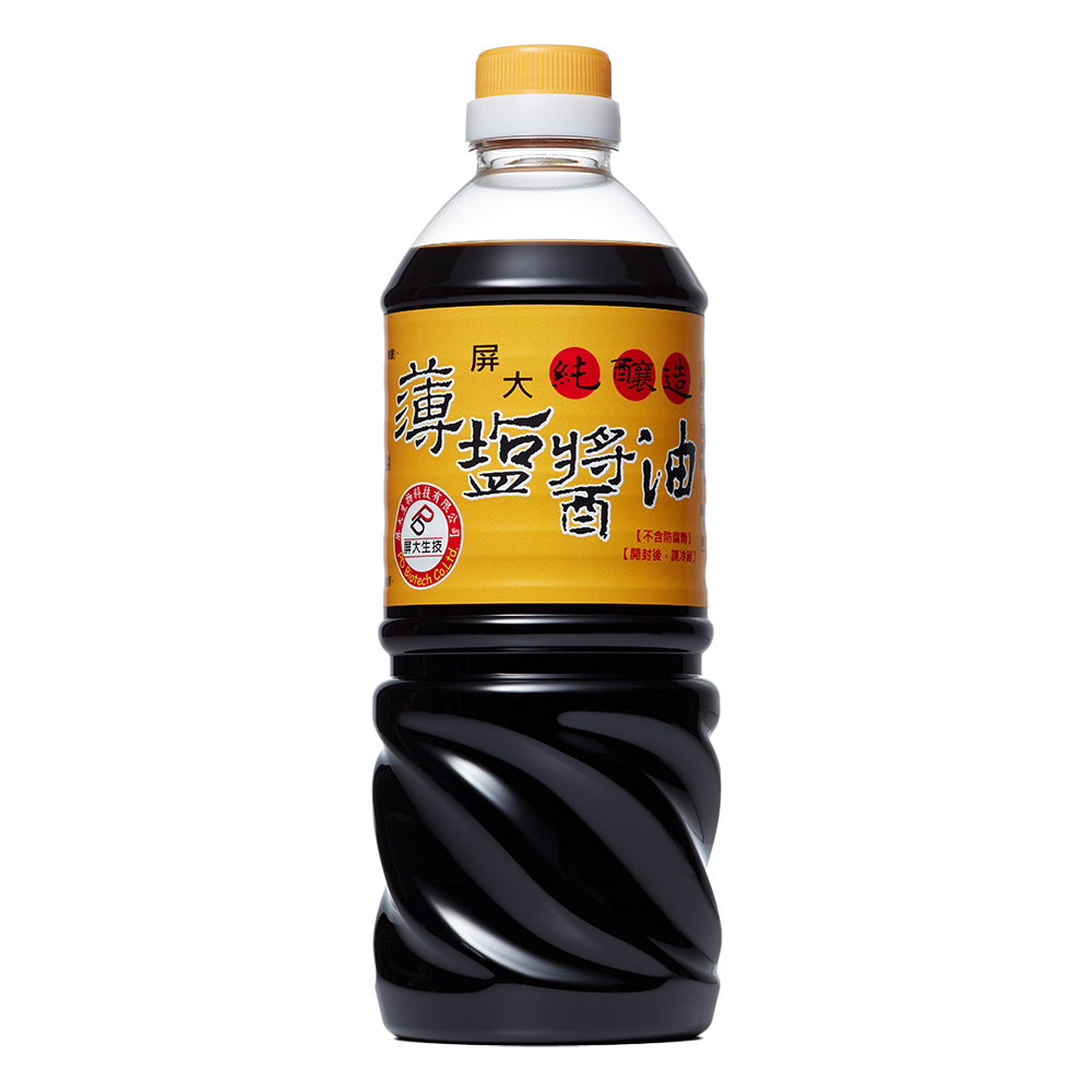 屏大非基改薄鹽醬油710ml