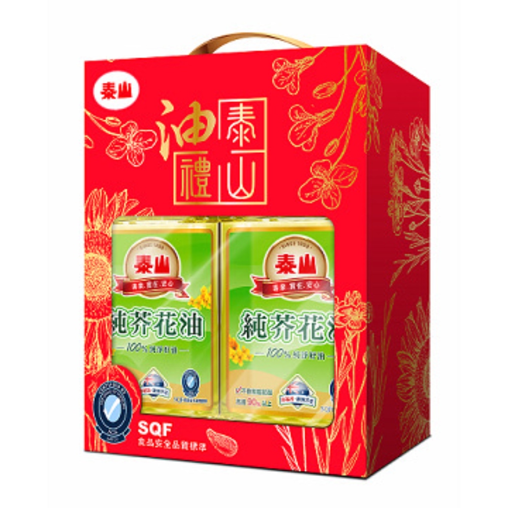 泰山純芥花油禮盒 2l 兩入 Pchome 24h購物