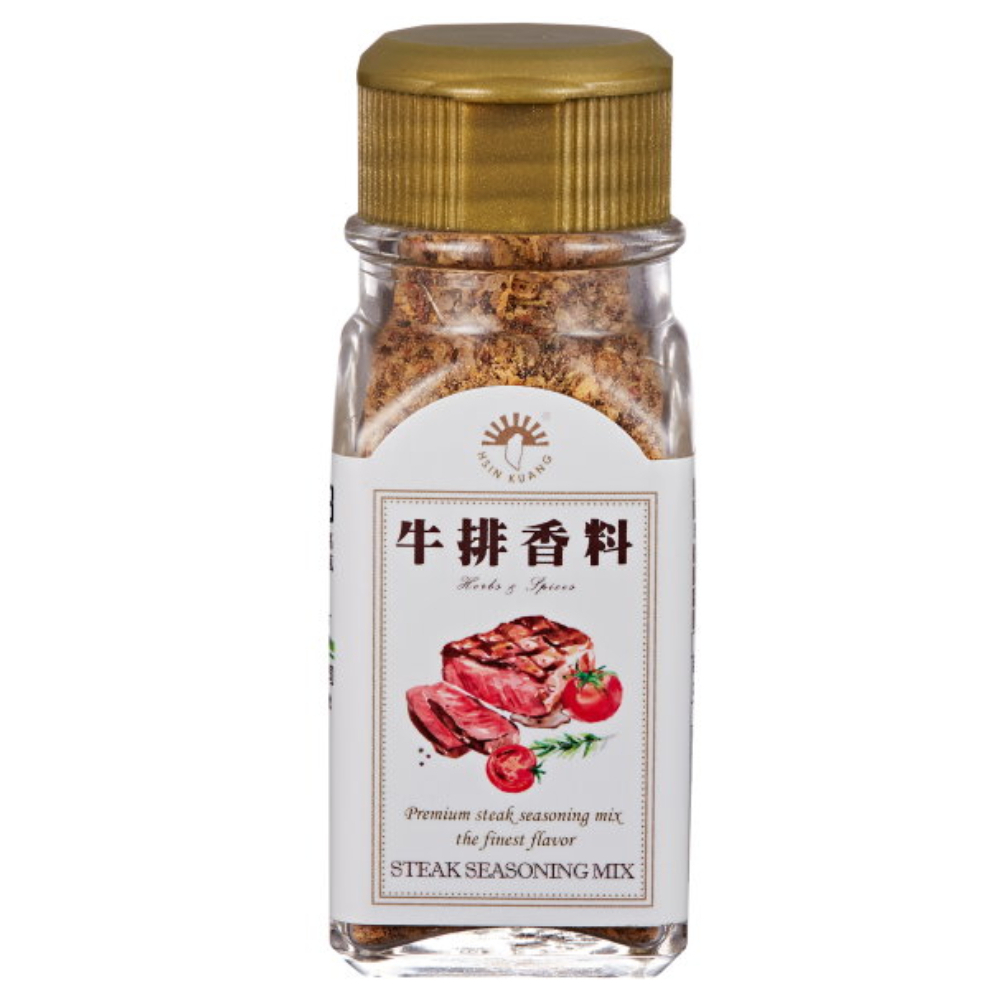[新光洋菜]玻璃瓶-牛排香料(35g)