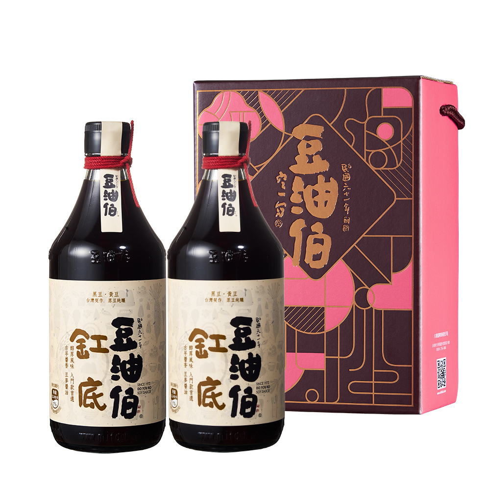 六堆釀豆油伯_缸底醬油2入隨手提