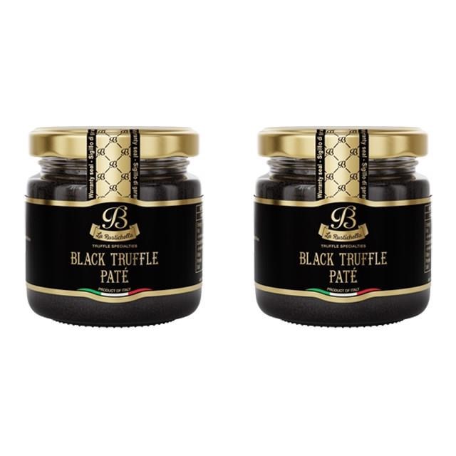 【La Rustichella 樂奇雅】頂級黑松露醬x2罐(90g/罐)_全素可食