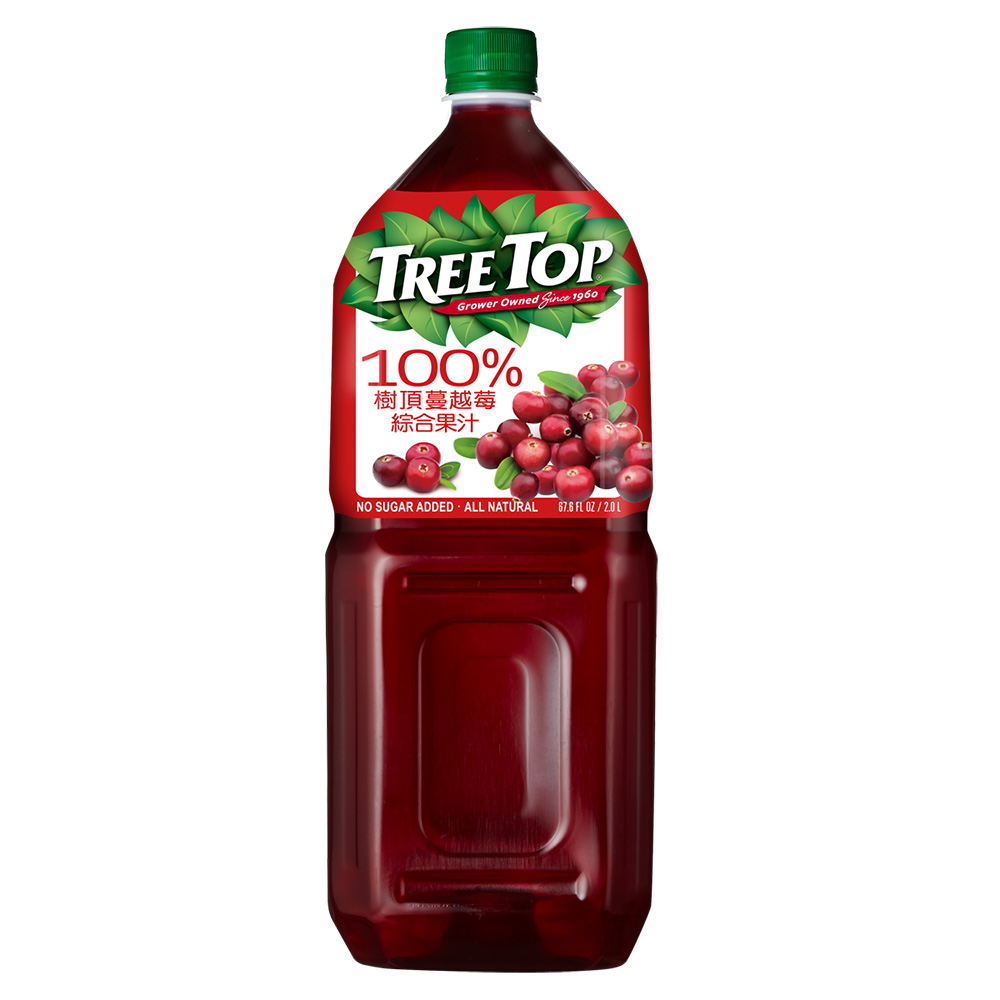 Tree Top 樹頂100%蔓越莓綜合果汁2L*2