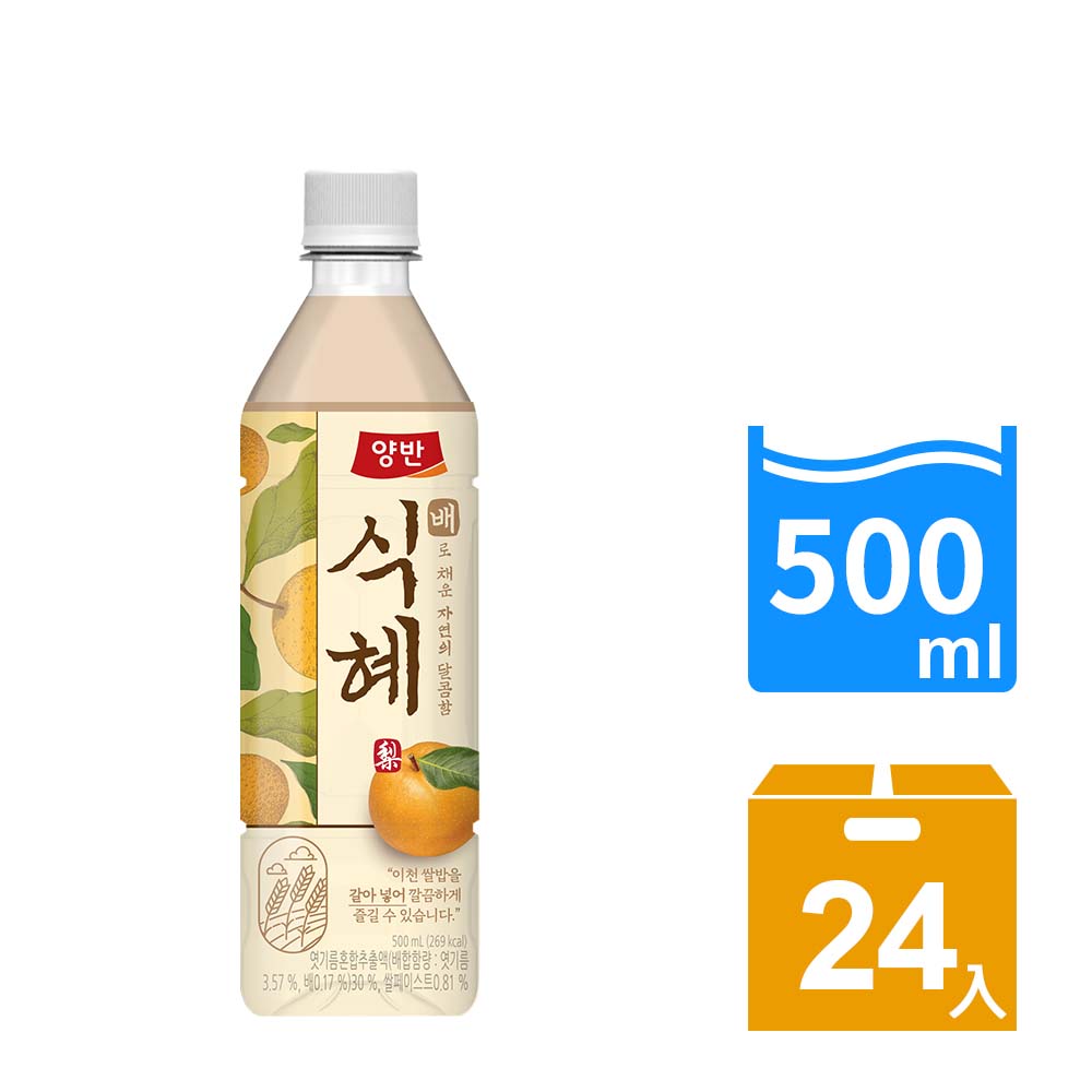 韓味不二 韓國麥芽甜湯飲料500ml(24入/箱購)(效期20270813)
