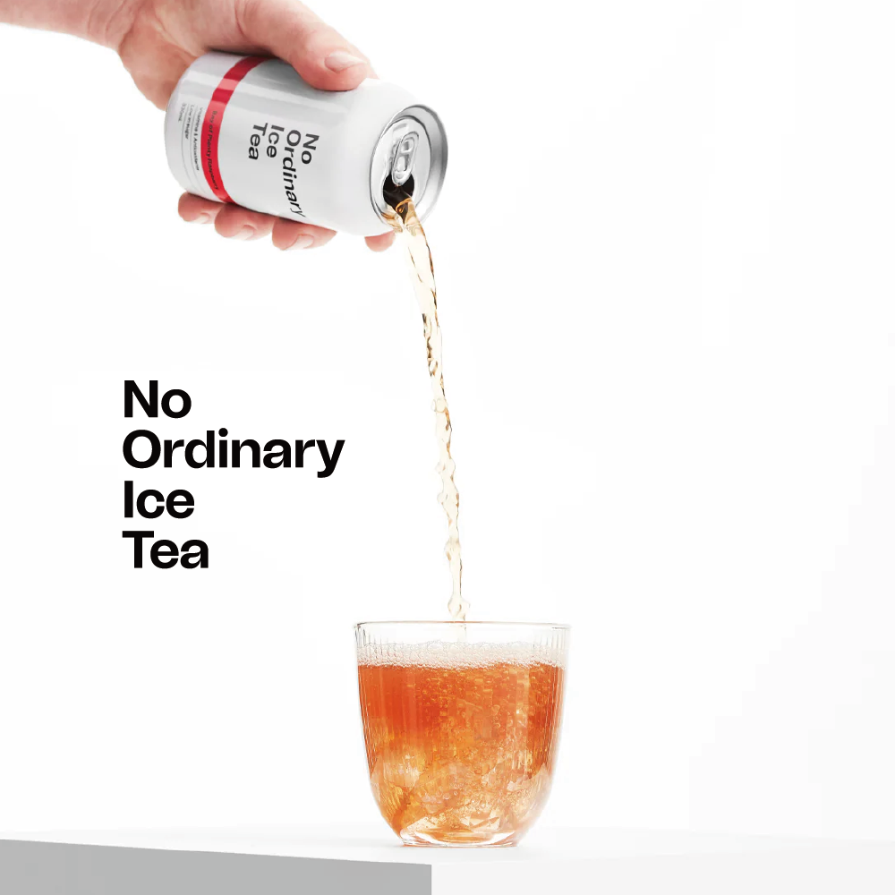 【No Ordinary啡凡】紐西蘭原裝 豐盛海灣覆盆莓冰茶 330ml*4入|獨家紐西蘭使用在地盛產覆盆莓