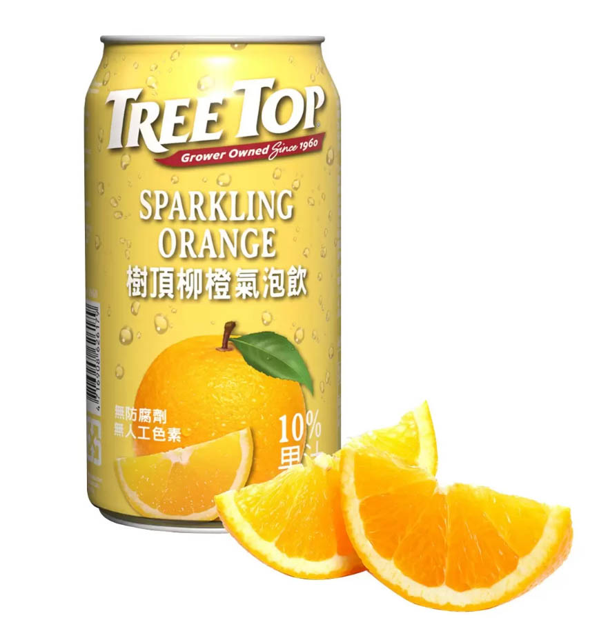 Tree top 樹頂 《Treetop》 樹頂 柳橙氣泡飲320mlx48入(罐裝)