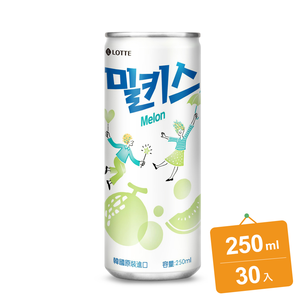 LOTTE 樂天 哈密瓜優格風味碳酸飲(250mlx30入)