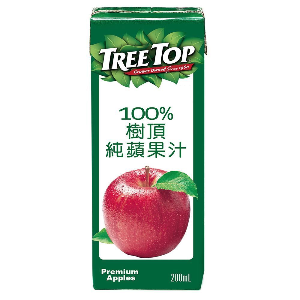 Tree top 樹頂 《Treetop》 100%蘋果汁200mlx72瓶(鋁箔包)