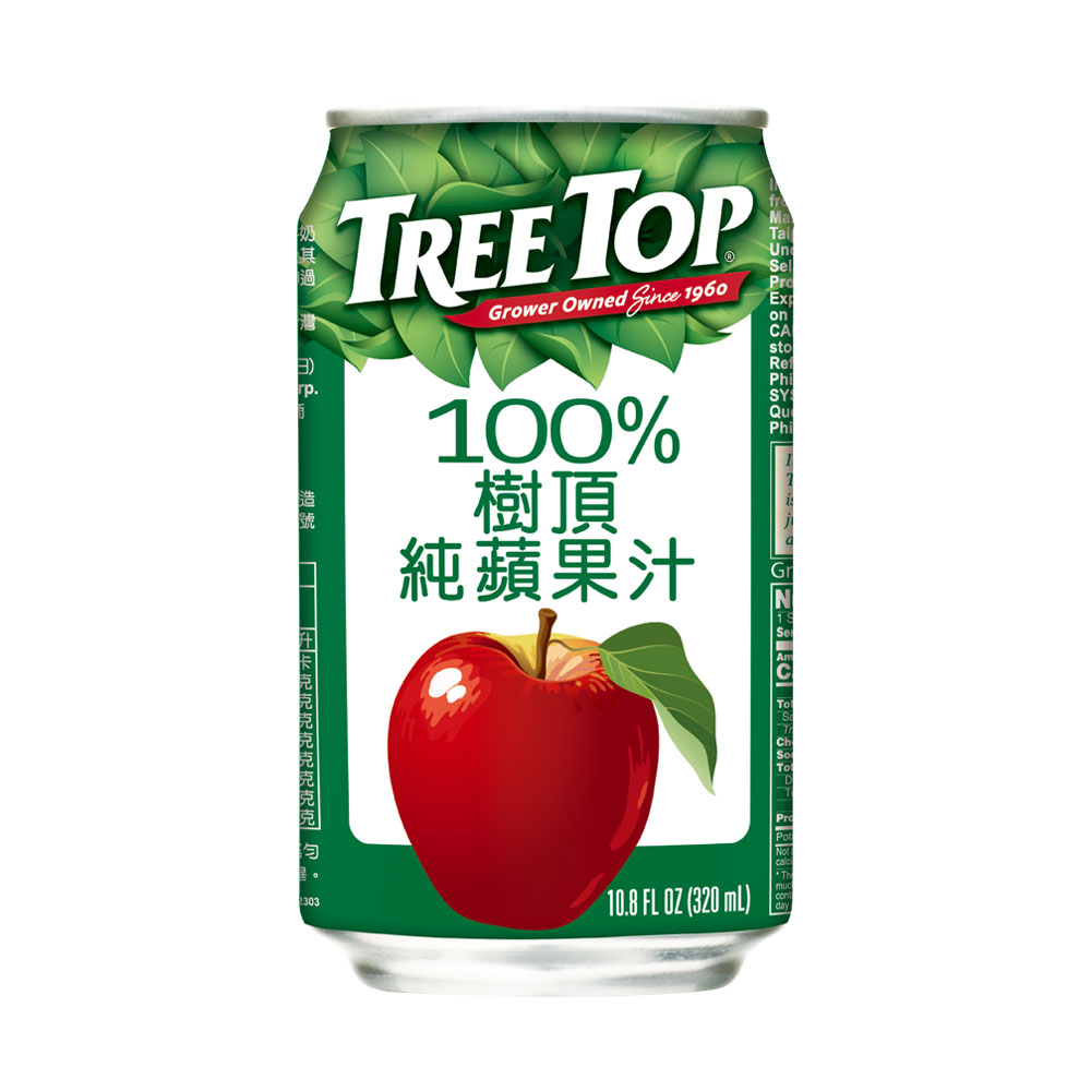 Tree top 樹頂 《Treetop》 100%蘋果汁320mlx48入(罐裝)