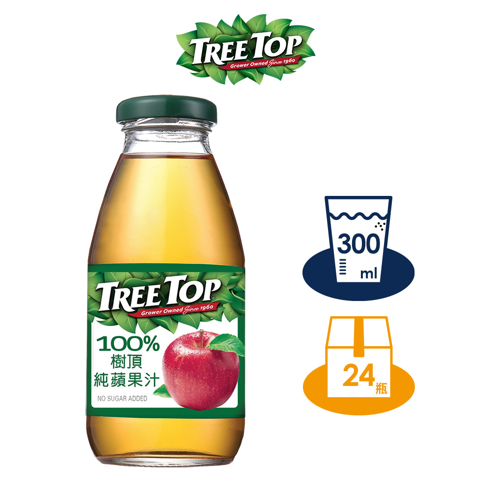 Tree top 樹頂 100%純蘋果汁 300mlx1箱(共24入)