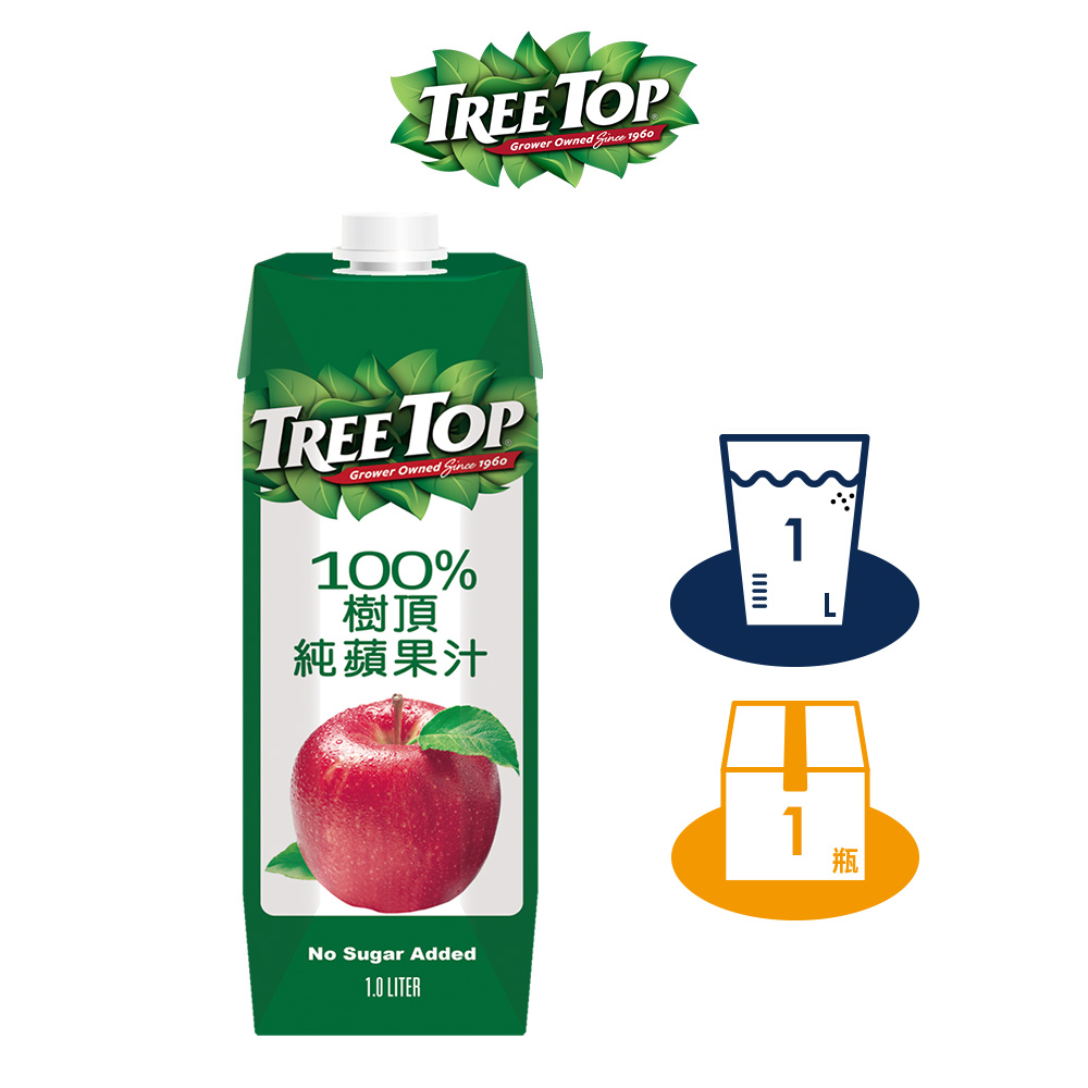 Tree top 樹頂 100%純蘋果汁 1Lx1入