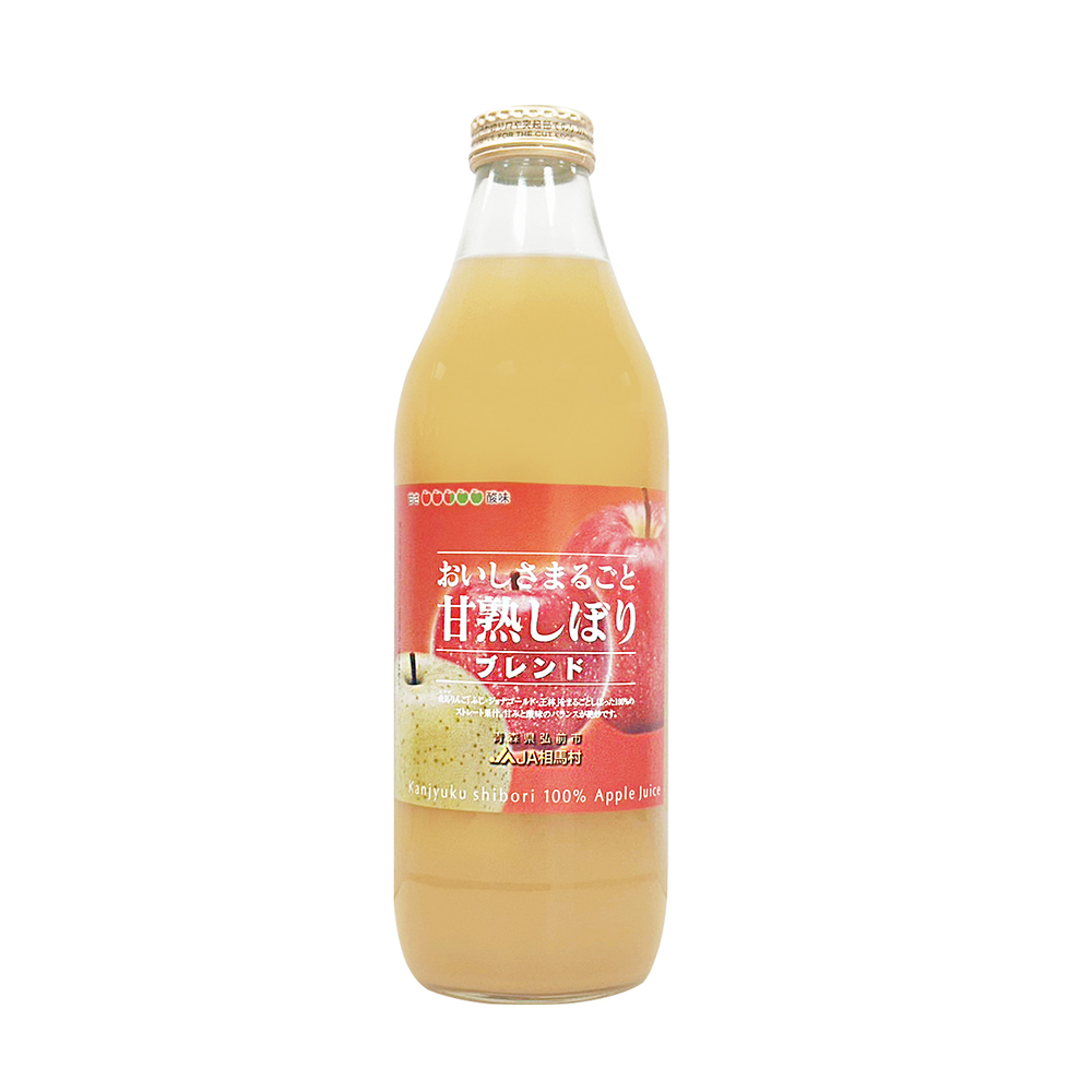 日本青森 甘熟100%蘋果汁(1000ml/瓶)