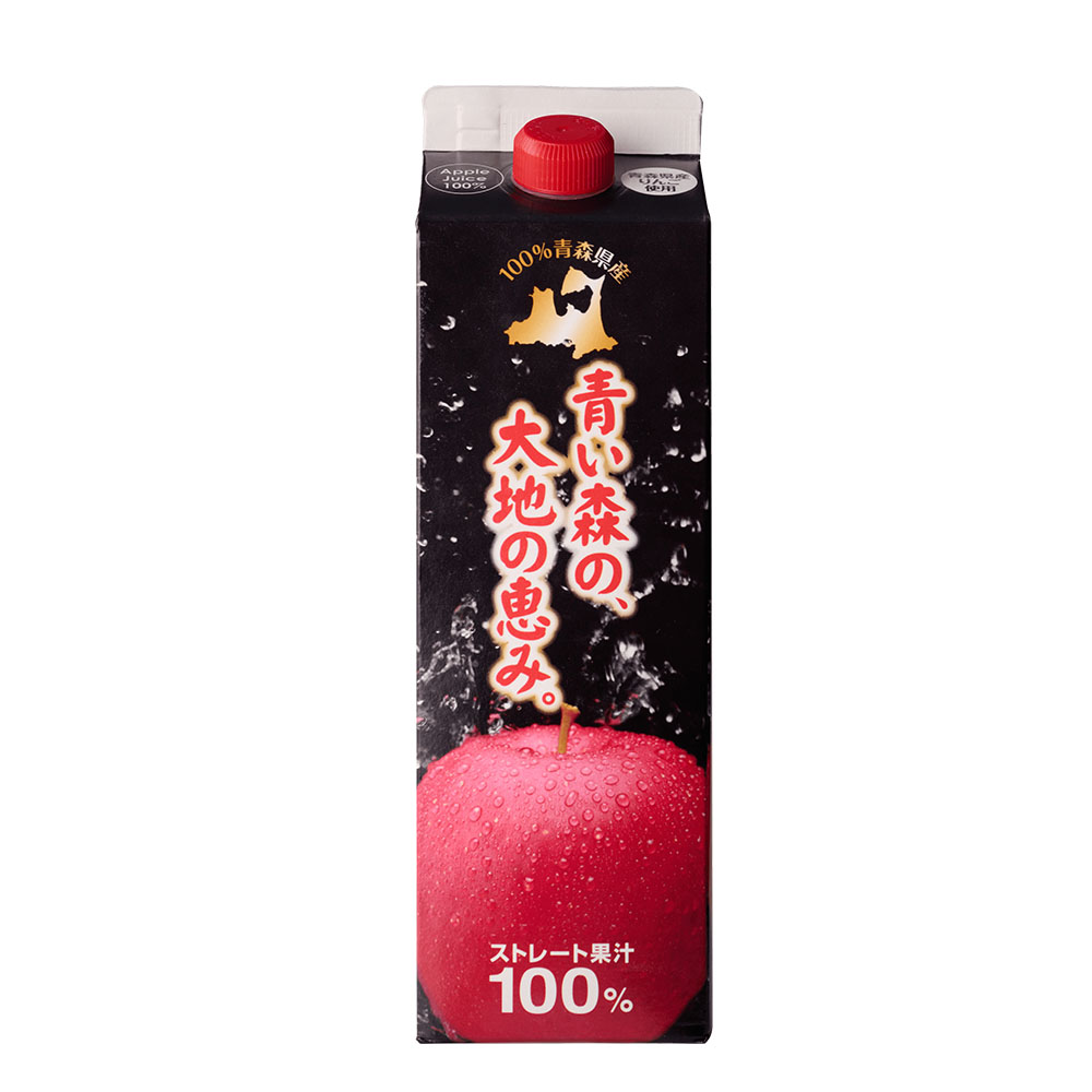 青森 大地的恩惠 日本青森蘋果汁1000mlx六瓶