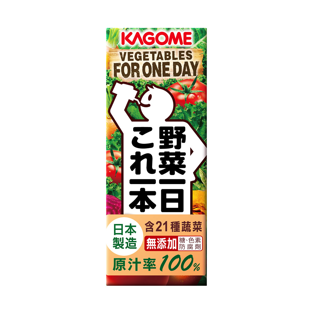 Kagome 野菜一日100% 綜合蔬果汁(200mlx24入)